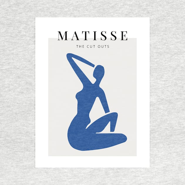 Matisse the blue woman scandivian art print by GraphicO